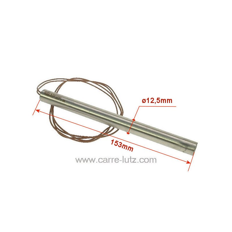 703981  Résistance 250W 12,5 mm longueur 153 mm de poêle à pellet 42,80 €