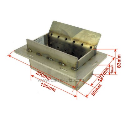 Pot bruleur ou creuset de foyer pour poele a granulé Caminetti Montegrappa