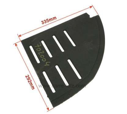 702004  Demie grille droite F610667B de foyer Invicta Luna 49,00 €