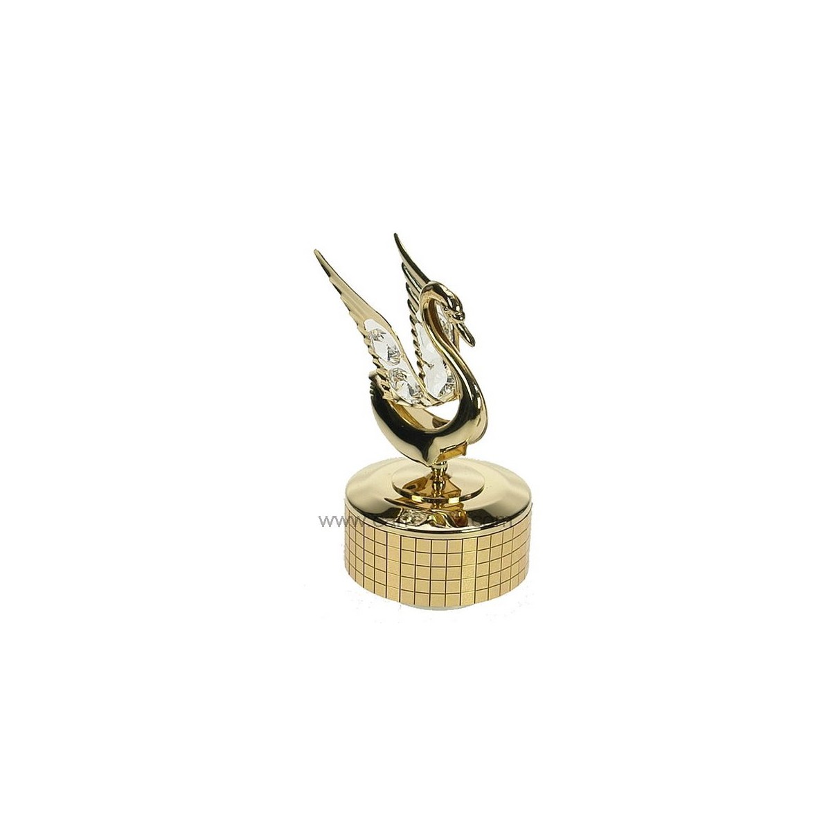 CL50231148 Boite à musique en métal doré avec cygne en métal doré et 4 cristaux autrichiens 36,80 € CL50231148 Boite à musique en métal doré avec cygne en métal doré et 4 cristaux autrichiens 36,80 €