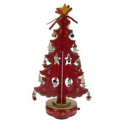 CL50231154  Sapin de Noël rouge en bois 39 cm 29,70 €