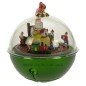 Boule de sapin musicale verte en plastique