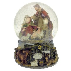 CL50231166  Boule à neige crèche avec socle en résine décorée étable 58,90 €