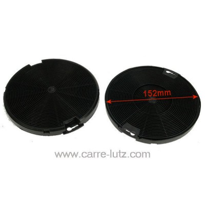 701165  2 Filtres charbon actif diamètre 154 mm Faber IKEA 11,40 €