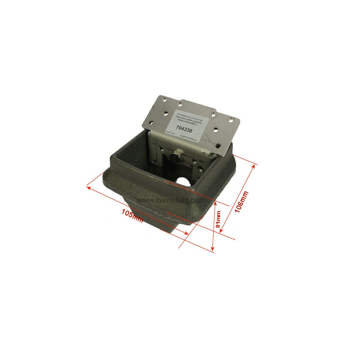 704338  Pot bruleur ou creuset de foyer 009278287 pour poele a granulé Nordica Extraflame 106,80 €