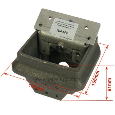 704344  Pot bruleur ou creuset de foyer pour poele a granulé Nordica Extraflame 76,80 €