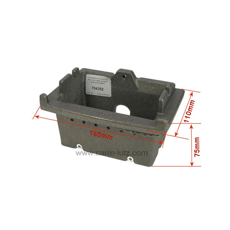 704352  Pot bruleur ou creuset de foyer 004278159 pour poele a granulé Nordica Extraflame 100,90 €