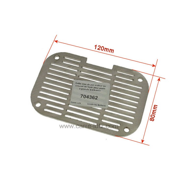 Grille inox 389840 de pot bruleur ou creuset de foyer compatible avec poêle à granulés Edilkamin Grille inox 389840 de pot bruleur ou creuset de foyer compatible avec poêle à granulés Edilkamin