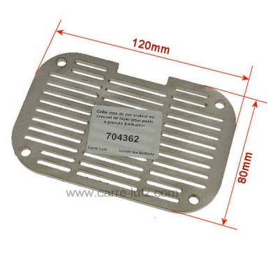 704362 Grille inox 389840 de pot bruleur ou creuset de foyer compatible avec poêle à granulés Edilkamin 42,00 €