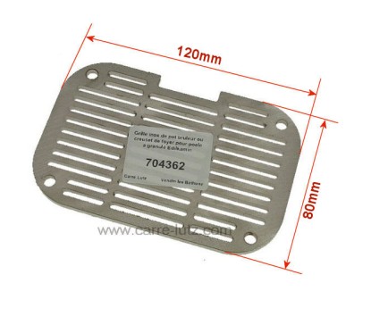 704362  Grille inox 389840 de pot bruleur ou creuset de foyer compatible avec poêle à granulés Edilkamin 42,00 €