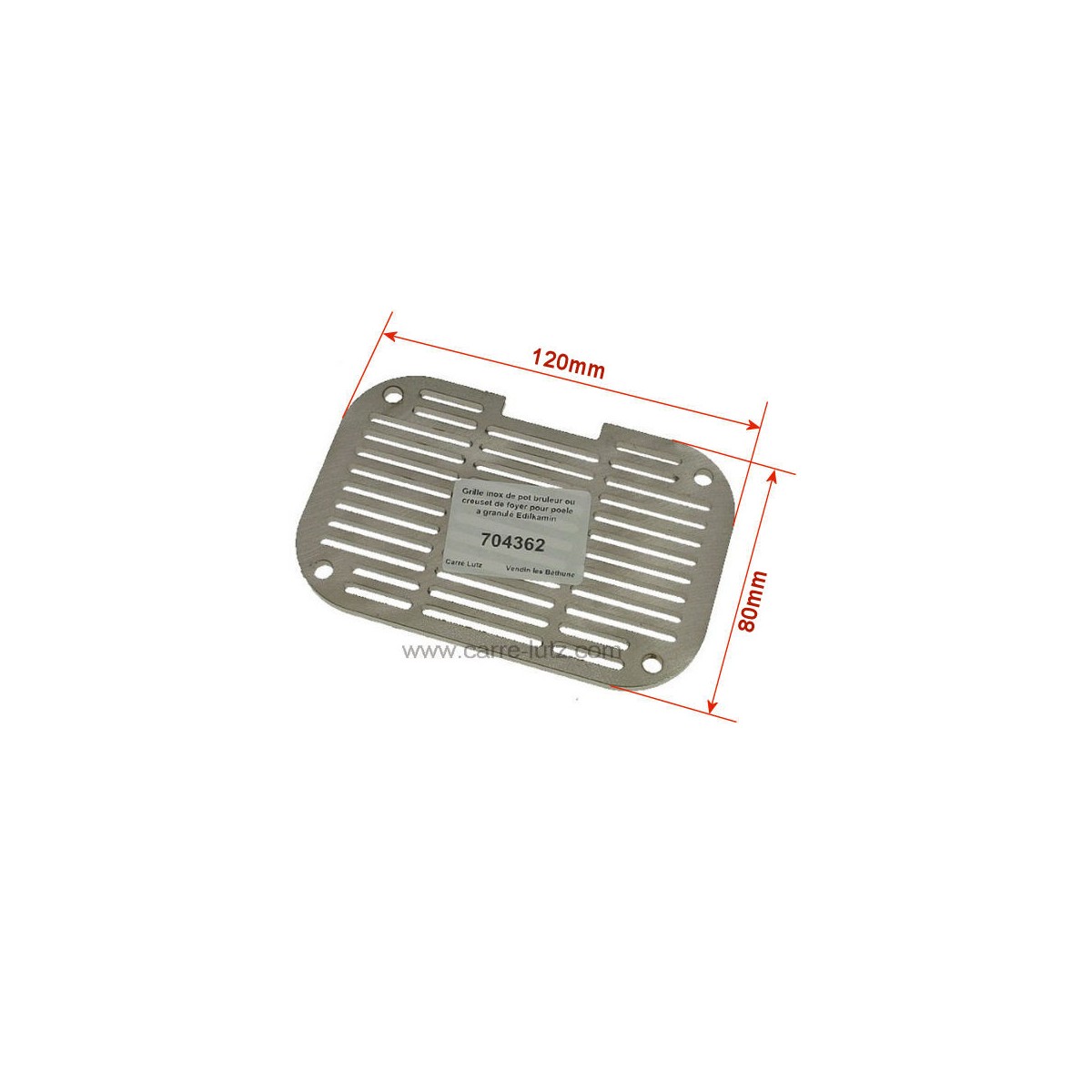 704362 Grille inox 389840 de pot bruleur ou creuset de foyer compatible avec poêle à granulés Edilkamin 42,00 € 704362 Grille inox 389840 de pot bruleur ou creuset de foyer compatible avec poêle à granulés Edilkamin 42,00 €