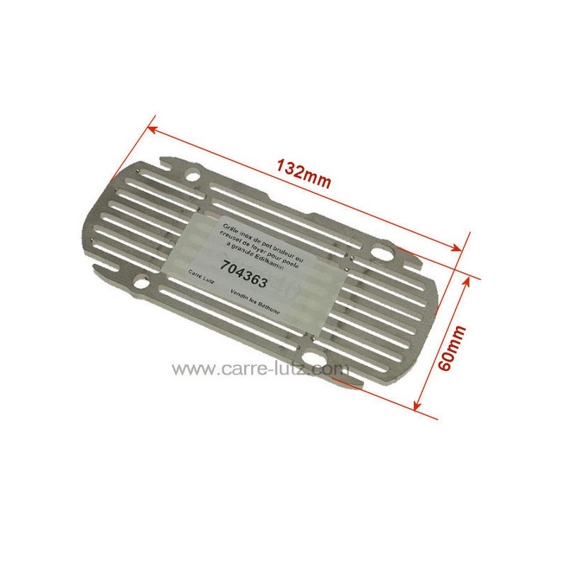 Grille inox 386040 de pot bruleur ou creuset de foyercompatible avec poêle à granulés Edilkamin