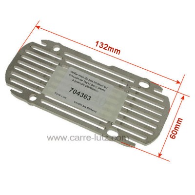 704363  Grille inox 386040 de pot bruleur ou creuset de foyer pour poele a granulé Edilkamin 30,30 €