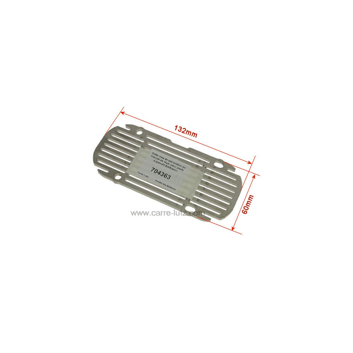704363  Grille inox 386040 de pot bruleur ou creuset de foyer pour poele a granulé Edilkamin 30,30 €