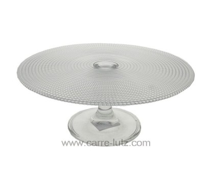 CL21010094  Plat à gateaux sur pied en verre diamètre 27.5 cm 14,90 €