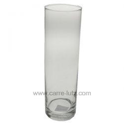 Vase droit en verre forme épurée hauteur 26 cm , reference CL18000084