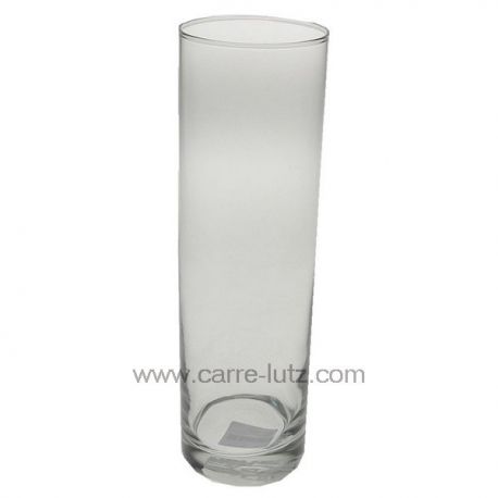 Vase droit en verre forme épurée hauteur 26 cm , reference CL18000084