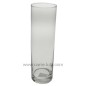 Vase droit en verre forme épurée hauteur 26 cm