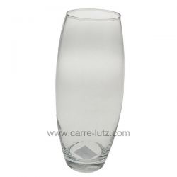 Vase bombé en verre forme épurée hauteur 26 cm , reference CL18000083