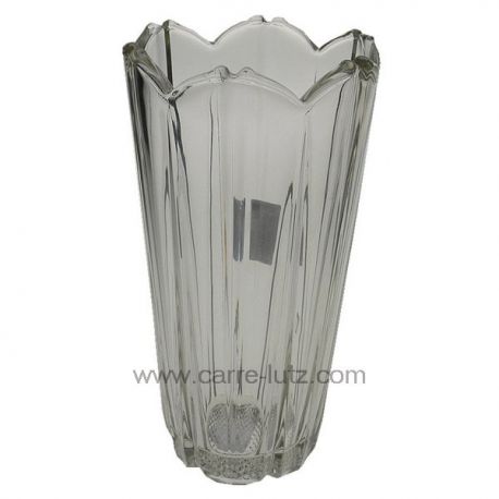 Vase Corolla en verre hauteur 22.5 cm , reference CL18000086