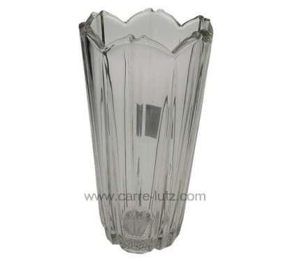 Vase Corolla en verre hauteur 22.5 cm