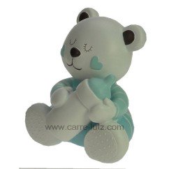 CL14600114  Tirelire ourson bleu en résine 40,90 €