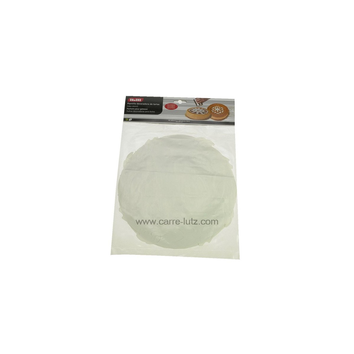 CL50150829  Set de 10 pochoirs plastique diamètre 21 cm pour gâteaux 8,60 €