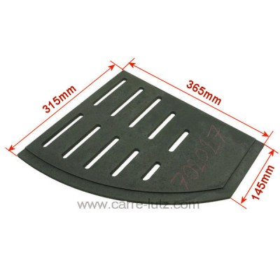 702027  Grille foyère droite FB610587 de foyer Invicta 58,50 €