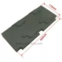 Plaque de foyer arrière droite 10168326800 pour insert Godin 3268