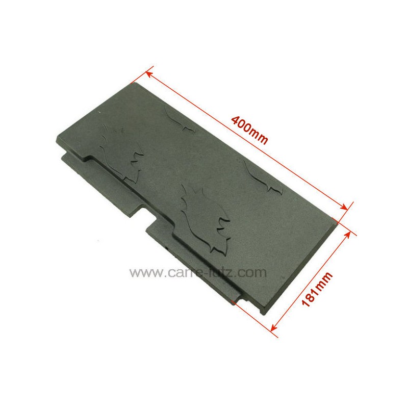 Plaque de foyer avant droite 20166326800 pour insert Godin 3268