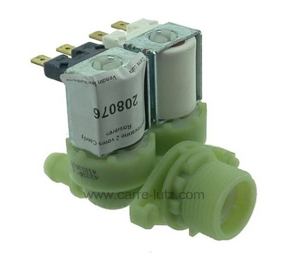 208076  41013615 - Electrovanne 2 voies de lave linge Candy Hoover Rosières Iberna Zerowatt 6,60 €