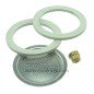 Filtre + 2 joints + soupape pour Moka 1 Tasse Diamatre du joint  51mm