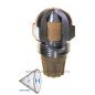 Gicleur inox Fluidics 0,45 Gph 45° HF