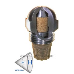 6025024  Gicleur inox Fluidics 0,45 Gph 80° HF 11,20 €