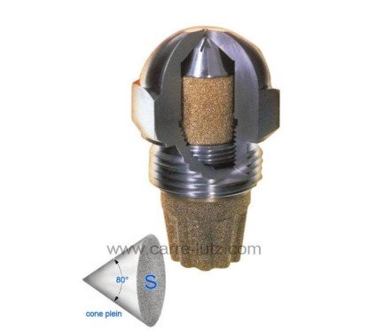 6025063  Gicleur inox Fluidics 1 Gph 80° SF 9,70 €