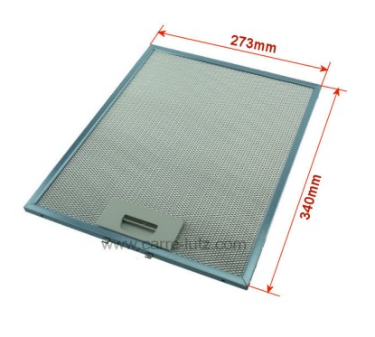 Filtre à graisse métal de hotte aspirante