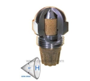 Gicleur inox Fluidics 1 Gph 60° HF