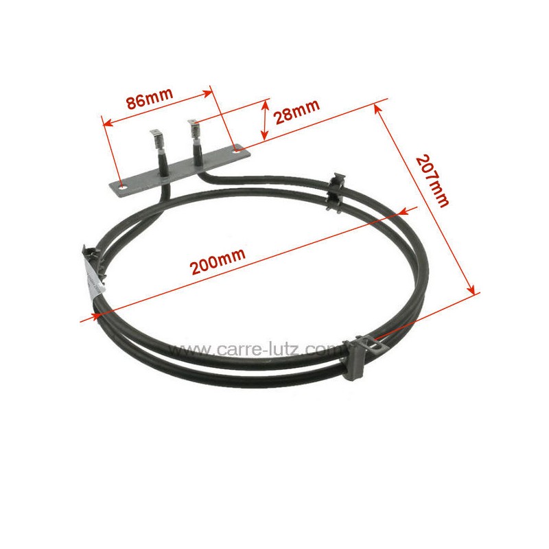 203220  Résistance circulaire 2000W de four Bompani M00316941 48,00 €