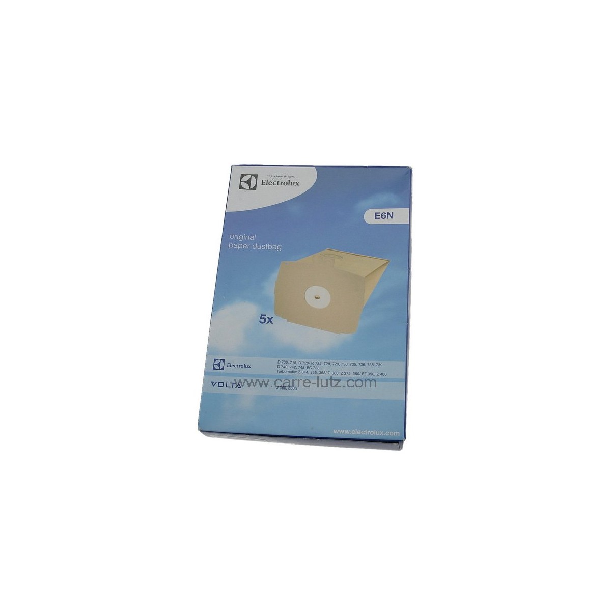 802036  Sacs d'aspirateur par 5 Electrolux Z358 Z360 7,60 €