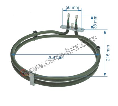 203223  Résistance circulaire 2000W de four 32001562 Waltham 49015755 Candy 13,90 €