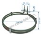 Résistance circulaire 2000W de four 32001562 Waltham 49015755 Candy Résistance circulaire 2000W de four 32001562 Waltham 49015755 Candy