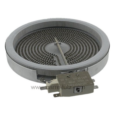 204203 Plaque halogène diamètre 140 mm 1200W 230V 96,70 €