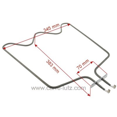 20390001  Résistance de sole 1150W 230V, 480121101147 Whirlpool 8,50 €