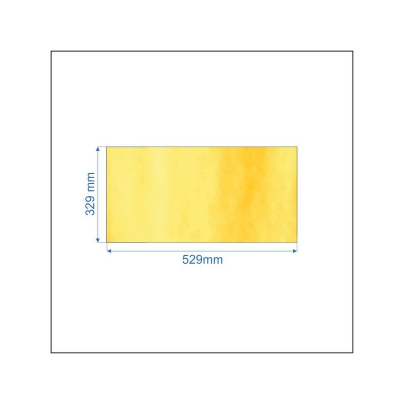 Vitre réfractaire Vitrocéramique 529x329 mm 00001307864 Godin 366102 366104