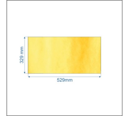 Vitre réfractaire Vitrocéramique 529x329 mm 00001307864 Godin 366102 366104