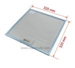 70190001  Filtre à graisse métal 320x320 mm de hotte aspirante, Elica GF02HB, Samsung DG81-02305A 19,20 €