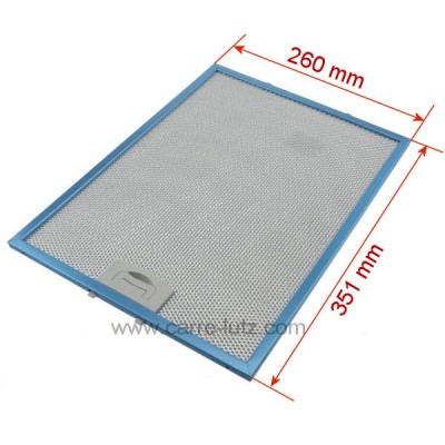 70190004  Filtre à graisse métal 351x260mm de hotte aspirante, TW-4FIL0097 Tecnowind 30,30 €