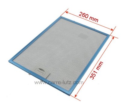 70190004  Filtre à graisse métal 351x260mm de hotte aspirante, TW-4FIL0097 Tecnowind 30,30 €