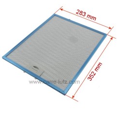 70190005  Filtre à graisse métal 352x284mm de hotte aspirante, 00SP002960Q Tecnowind, 49016227 Candy 27,90 €