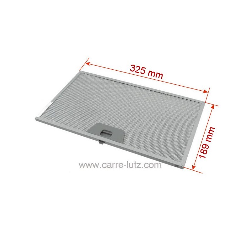 70190007  Filtre à graisse métal 325x189mm de hotte aspirante, 4268962 Faber 23,70 €